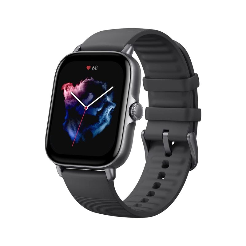 Amazfit GTS 3 Smart Watch with Heart Rate, SpO2, Sleep, Stress, Female Cycle Monitoring, Sports Watch with 150+ Sports Modes, GPS, 5 ATM Waterproof, Alexa Built-in (Graphite Black) Amazfit GTS 3 Smart Watch with Heart Rate, SpO2, Sleep, Stress, Female Cycle Monitoring, Sports Watch with 150+ Sports Modes, GPS, 5 ATM Waterproof, Alexa Built-in (Graphite Black)