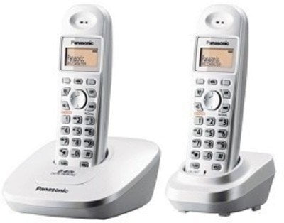 Panasonic Single Line 2.4GHz KX-TG3612 BX1 Digital Cordless Telephone (White)