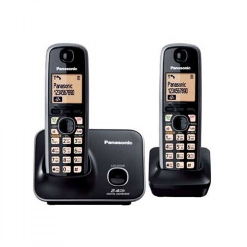 Panasonic Single Line 2.4GHz KX-TG3712SXB Digital Cordless Telephone (Black)