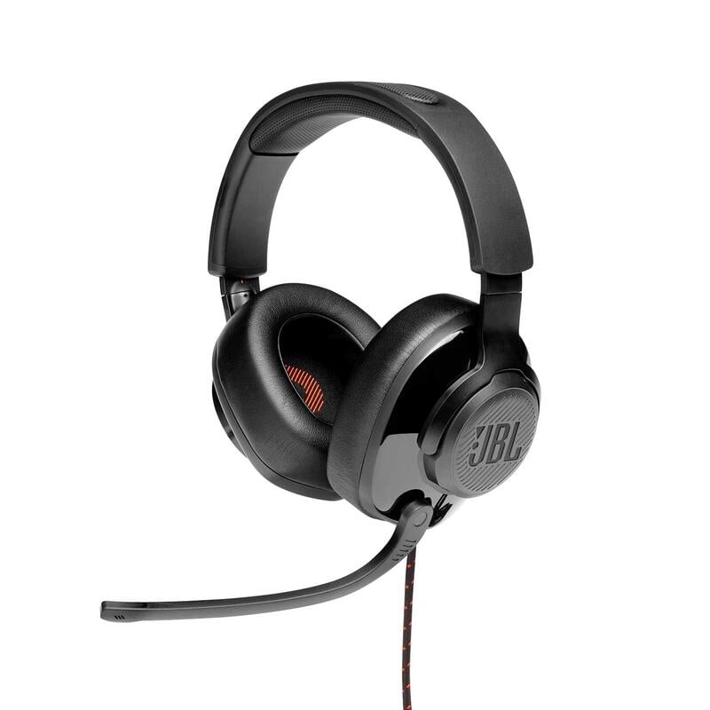JBL Quantum200 Wired Over Ear Headphones with Mic (Black) JBL Quantum200 Wired Over Ear Headphones with Mic (Black)