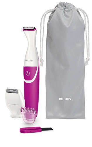 Philips BRT382/15 Cordelss Bikini Trimmer (White/Pink)