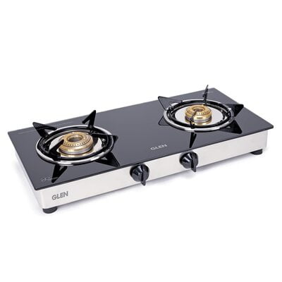 Glen 2 Burner Gas Stove 1020 GT Brass Burner