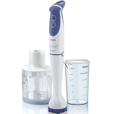 PHILIPS HR1363/04 Hand Blender with Chopper and Beaker, 600W (White) PHILIPS HR1363/04 Hand Blender with Chopper and Beaker, 600W (White)
