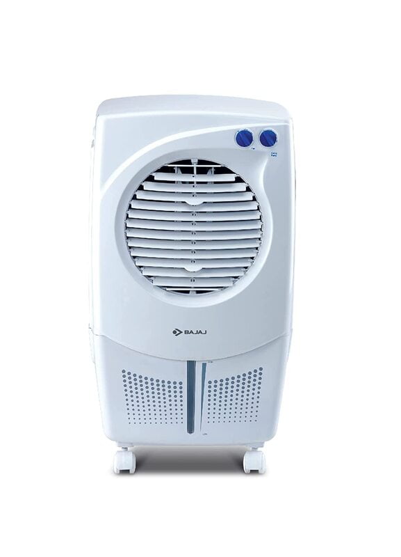 Bajaj PMH 25 DLX 24L Personal Air Cooler with Honeycomb Pads, Turbo Fan Technology, Powerful Air Throw and 3-Speed Control, White