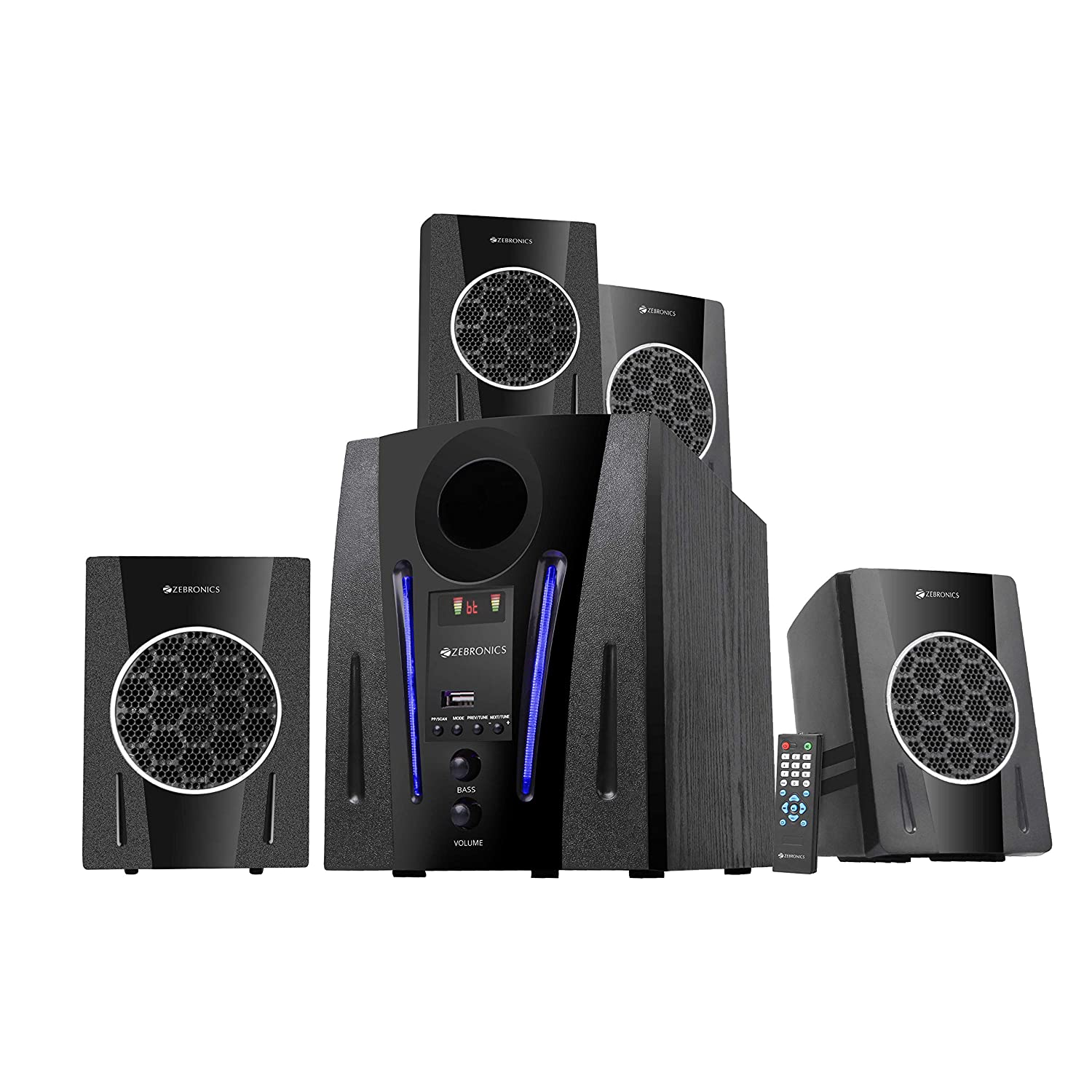Zebronics ZEB-BT2750RUF Made in India Wireless Bluetooth Multimedia Speaker With Supporting USB Zebronics ZEB-BT2750RUF Made in India Wireless Bluetooth Multimedia Speaker With Supporting USB