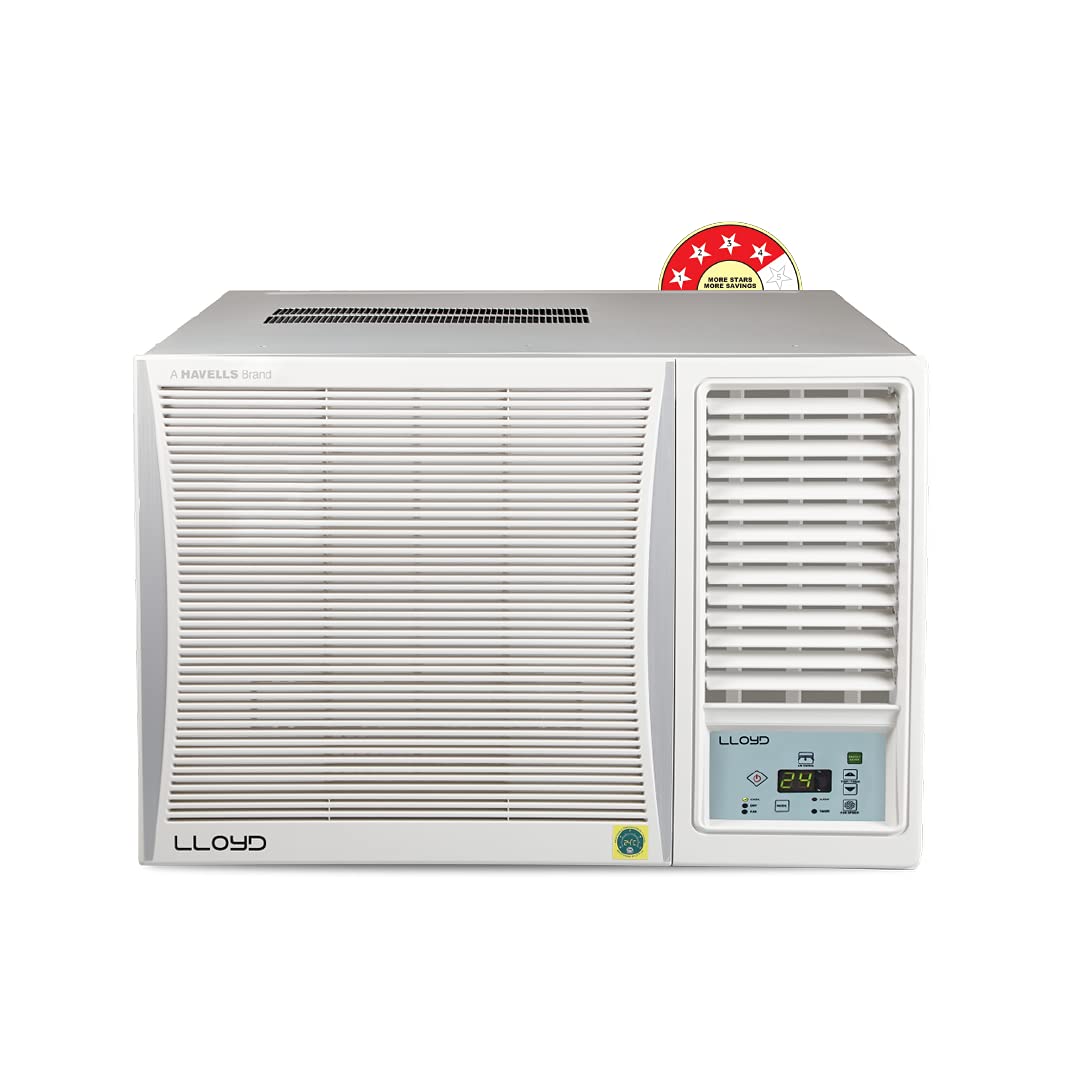 Lloyd 1.5 Ton 4 Star Window AC (GLW18B42WAMR, 100% Copper, White with Silver Deco Strip) Lloyd 1.5 Ton 4 Star Window AC (GLW18B42WAMR, 100% Copper, White with Silver Deco Strip)