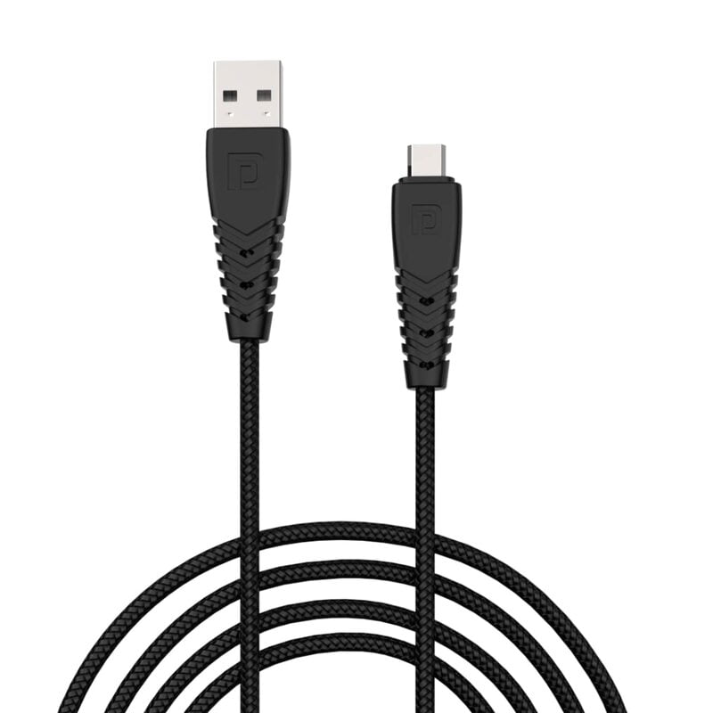 Portronics Konnect B micro !m USB cable- Black POR1233 Portronics Konnect B micro !m USB cable- Black POR1233