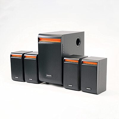 Philips Audio Spa8140B/94 40 W 4.1 Channel Wireless, Usb, Bluetooth Multimedia Speaker System, Black