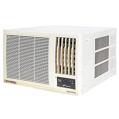 OGeneral CHAA Series 1.5 Ton 5 Star Inverter Window AC with Super Wave Technology,Anti Bacterial Filter (Copper AXGB18CHAA-B, White)