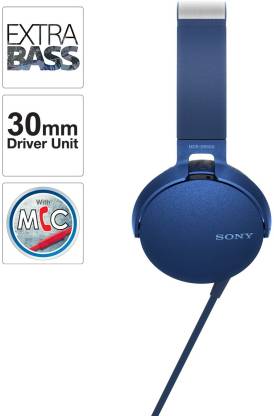 SONY STEREO HEADPHONE MDR-XB550AP/L