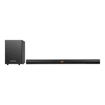 Infinity (JBL) Cinebar W200 2.1 Channel Bluetooth Sound Bar with Wireless Sub Woofer (160W Peak Power, Deep Bass Output) Infinity (JBL) Cinebar W200 2.1 Channel Bluetooth Sound Bar with Wireless Sub Woofer (160W Peak Power, Deep Bass Output)