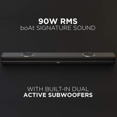 Boat Avante Bar 1198 Premium Black 90 Watt 2.2 Channel Wired and Wireless Soundbar