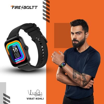 Fire-Boltt Beast SpO2 1.69” Industry’s Largest Display Size Full Touch Smart Watch with Blood Oxygen Monitoring, Heart Rate Monitor, Multiple Watch Faces & Long Battery Life