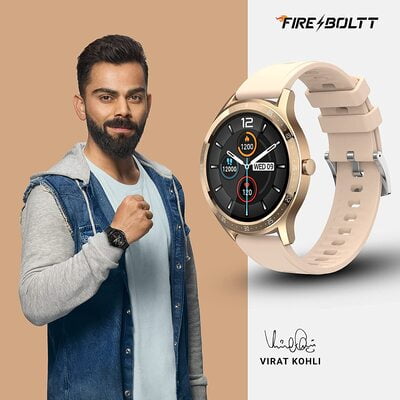 Fire-Boltt 360 SpO2 Full Touch Large Display Round Smart Watch with in-Built Games, 8 Days Battery Life, IP67 Water Resistant with Blood Oxygen and Heart Rate Monitoring BSW003