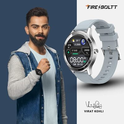 Fire-Boltt 360 SpO2 Full Touch Large Display Round Smart Watch with in-Built Games, 8 Days Battery Life, IP67 Water Resistant with Blood Oxygen and Heart Rate Monitoring BSW003