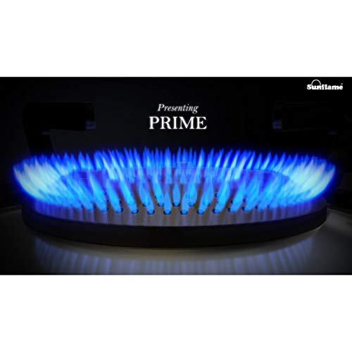 Sunflame Gas Stove 3 Burner Glass Top Prime BK