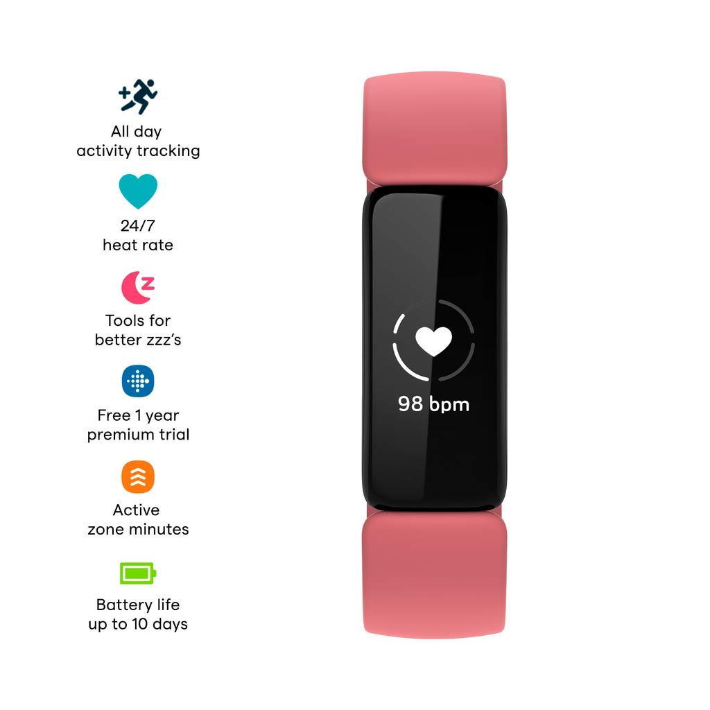 Fitbit Inspire 2 Health & Fitness Tracker with a Free 1-Year Fitbit Premium Trial, 24/7 Heart Rate Fitbit Inspire 2 Health & Fitness Tracker with a Free 1-Year Fitbit Premium Trial, 24/7 Heart Rate