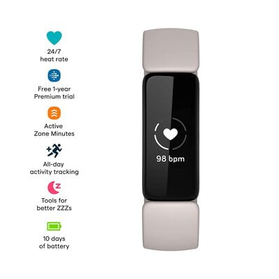 Fitbit Inspire 2 Health & Fitness Tracker with a Free 1-Year Fitbit Premium Trial, 24/7 Heart Rate