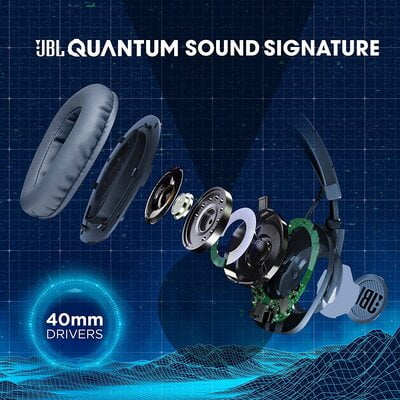 JBL Quantum 100, Wired Over Ear Gaming Headset