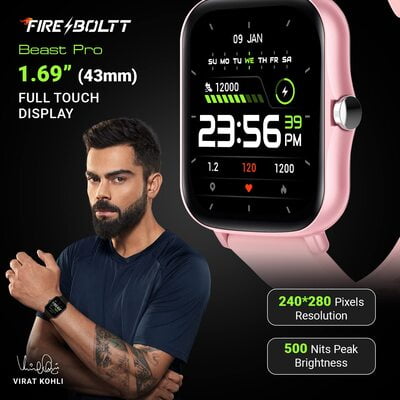 Fire-Boltt Beast Pro Bluetooth Calling 1.69” with Voice Assistance Fire-Boltt Beast Pro Bluetooth Calling 1.69” with Voice Assistance