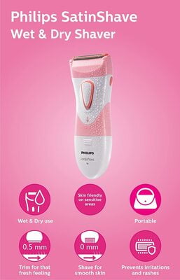 Philips Cordless SatinShave Wet & Dry Electric Shaver HP6306(Multicolor) Philips Cordless SatinShave Wet & Dry Electric Shaver HP6306(Multicolor)