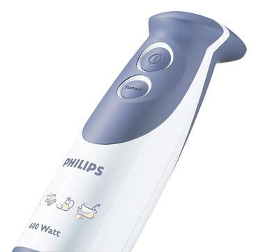 PHILIPS HR1363/04 Hand Blender with Chopper and Beaker, 600W (White) PHILIPS HR1363/04 Hand Blender with Chopper and Beaker, 600W (White)