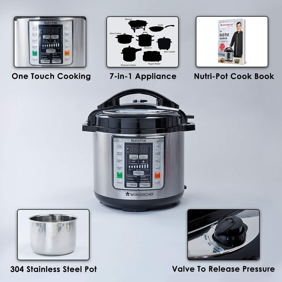 Wonderchef Nutri Pot 6L 7 in 1 Programmable