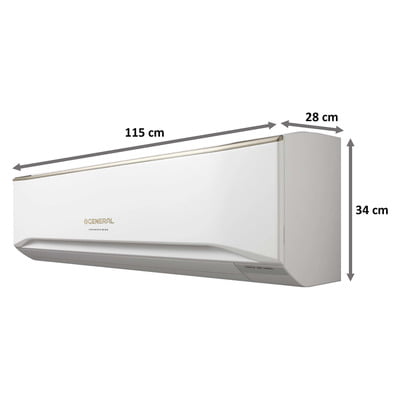 O General CETA 2.5 Ton 5 Star Inverter Split AC (Copper Condenser, ASGG30CETAB, White)