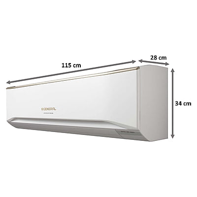 O General CETA 3 Ton 5 Star Inverter Split AC (Wi-Fi AC, Copper Condenser, ASGG36CETAB, White)