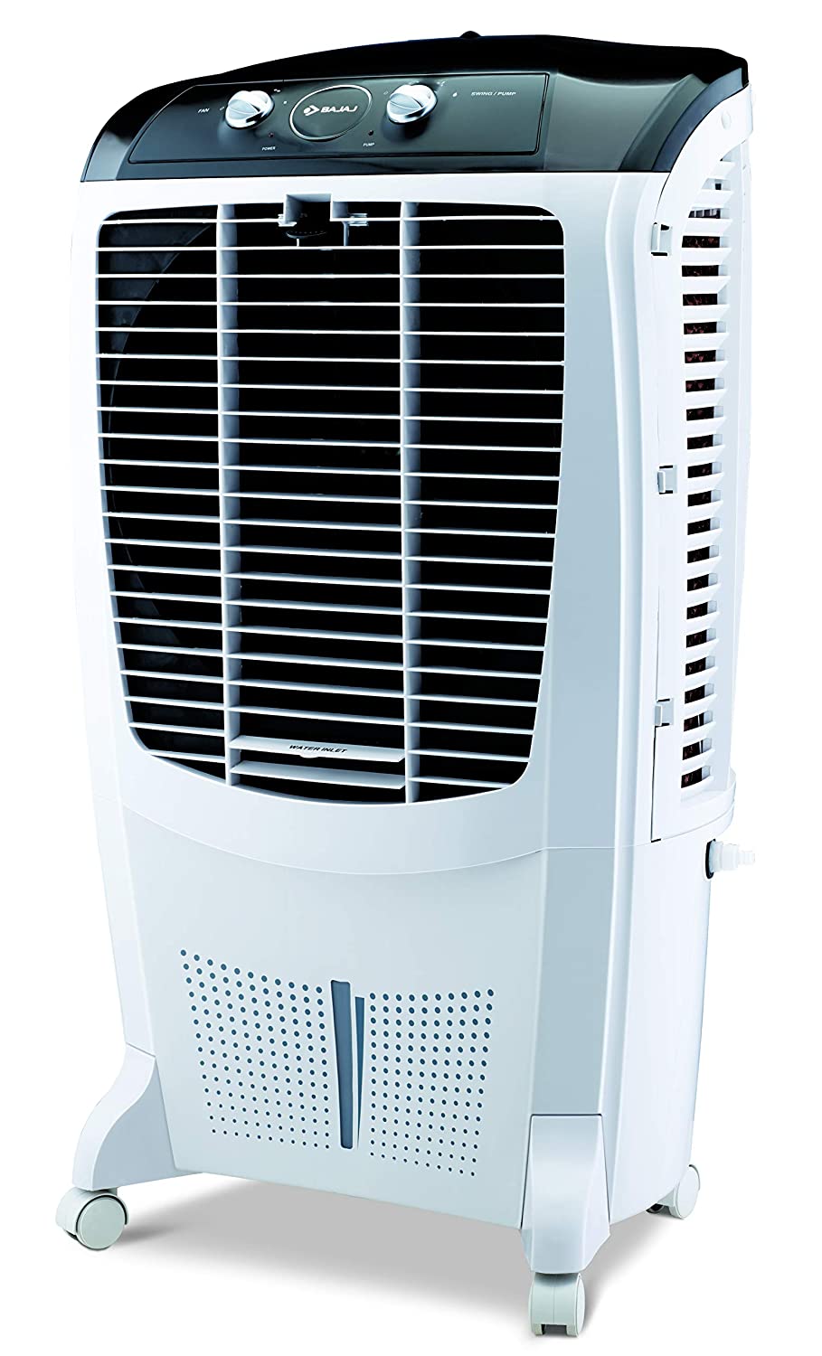 Bajaj DMH67 67L Desert Air Cooler with Antibacterial Honeycomb Pads, Turbo Fan Technology, Powerful Air Throw and 3-Speed Control, White