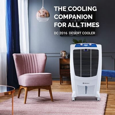 Bajaj DC 2016 Glacier 67L Desert Air Cooler with Turbo Fan Technology, Powerful Air Throw and 3-Speed Control, White Bajaj DC 2016 Glacier 67L Desert Air Cooler with Turbo Fan Technology, Powerful Air Throw and 3-Speed Control, White