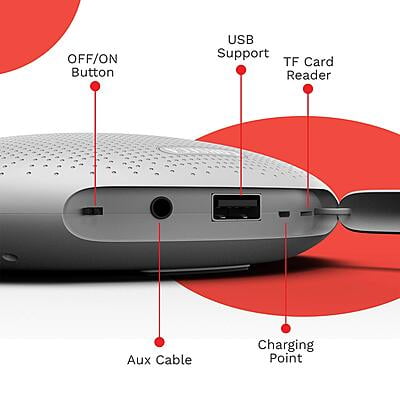 Corseca MuDisc DMS2380 5Watt Wireless Bluetooth Portable Speaker Corseca MuDisc DMS2380 5Watt Wireless Bluetooth Portable Speaker