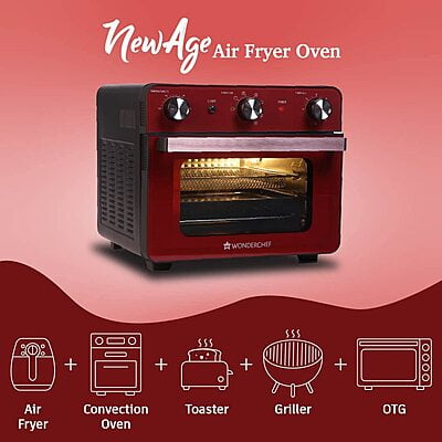 Wonderchef Crimson Edge Compact Air Fryer oven 23L Wonderchef Crimson Edge Compact Air Fryer oven 23L