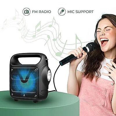 iGear Camo 10 watts Portable Bluetooth Speaker with a corded mic, Rechargeable Battery iGear Camo 10 watts Portable Bluetooth Speaker with a corded mic, Rechargeable Battery