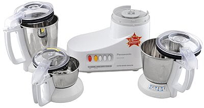 Panasonic MX-AC300S-H 550-Watt 3-Jar Super Mixer Grinder-Grey Panasonic MX-AC300S-H 550-Watt 3-Jar Super Mixer Grinder-Grey
