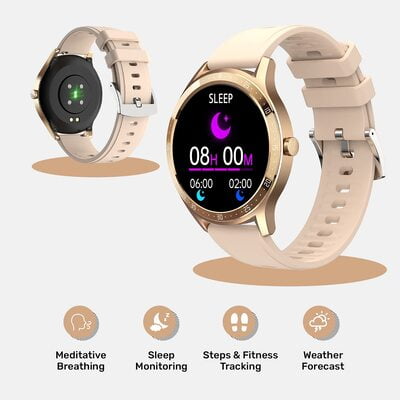 Fire-Boltt 360 SpO2 Full Touch Large Display Round Smart Watch with in-Built Games, 8 Days Battery Life, IP67 Water Resistant with Blood Oxygen and Heart Rate Monitoring BSW003