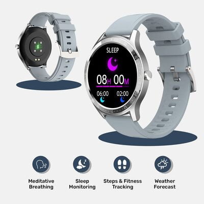 Fire-Boltt 360 SpO2 Full Touch Large Display Round Smart Watch with in-Built Games, 8 Days Battery Life, IP67 Water Resistant with Blood Oxygen and Heart Rate Monitoring BSW003