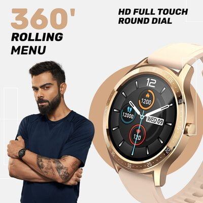 Fire-Boltt 360 SpO2 Full Touch Large Display Round Smart Watch with in-Built Games, 8 Days Battery Life, IP67 Water Resistant with Blood Oxygen and Heart Rate Monitoring BSW003