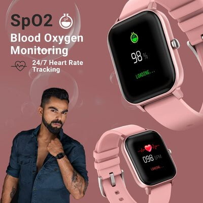 Fire-Boltt SpO2 Full Touch 1.4 inch Smart Watch 400 Nits Peak Brightness Metal Body 8 Days Battery Life with 24*7 Heart Rate monitoring IPX7 with Blood Oxygen, Fitness, Sports & Sleep Tracking