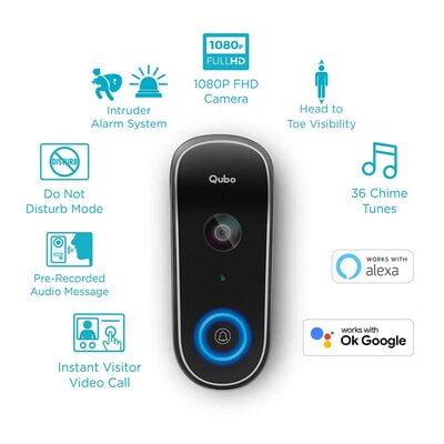 Qubo Video Doorbell OC-HCD01BL1