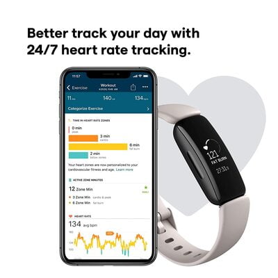 Fitbit Inspire 2 Health & Fitness Tracker with a Free 1-Year Fitbit Premium Trial, 24/7 Heart Rate