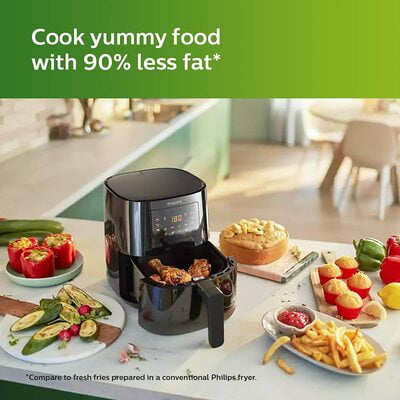 PHILIPS Digital Air Fryer HD9252/90 with Touch Panel, uses up to 90% less fat, 7 Pre-set Menu, 1400W PHILIPS Digital Air Fryer HD9252/90 with Touch Panel, uses up to 90% less fat, 7 Pre-set Menu, 1400W