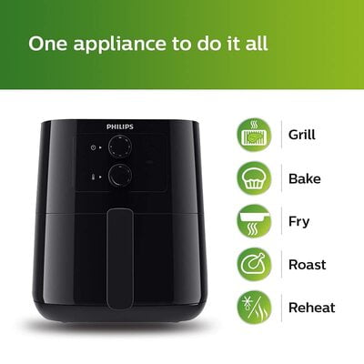 PHILIPS Air Fryer HD9200/90 (Black)