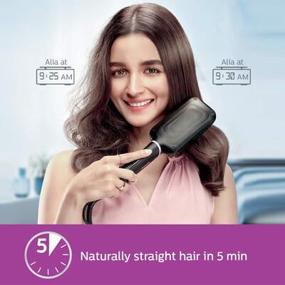 Philips BHH880/10 50 Watts Hair Straightening Brush With Keratin Infused Bristles (Black) Philips BHH880/10 50 Watts Hair Straightening Brush With Keratin Infused Bristles (Black)