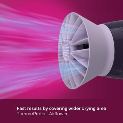 Philips Hair Dryer BHD318/00 1600 Watts Thermoprotect AirFlower Advanced Ionic Care Philips Hair Dryer BHD318/00 1600 Watts Thermoprotect AirFlower Advanced Ionic Care