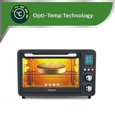 Philips HD6976/00 36-liters Digital Oven Toaster Grill, 2000W, with Opti Temp Technology Philips HD6976/00 36-liters Digital Oven Toaster Grill, 2000W, with Opti Temp Technology
