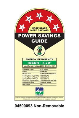 Hitachi 2 Ton 5 Star Inverter Split AC (Copper, Dust Filter, 2021 Model, RMRG524HEEA White) Hitachi 2 Ton 5 Star Inverter Split AC (Copper, Dust Filter, 2021 Model, RMRG524HEEA White)