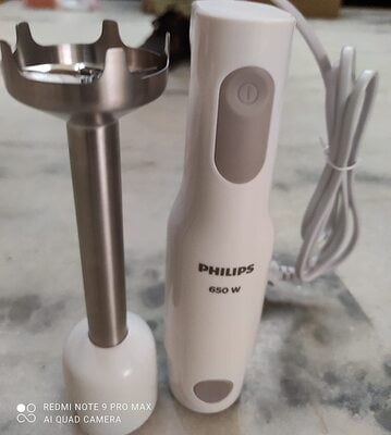 PHILIPS HL1600/00 Hand Blender, 650W (White) PHILIPS HL1600/00 Hand Blender, 650W (White)