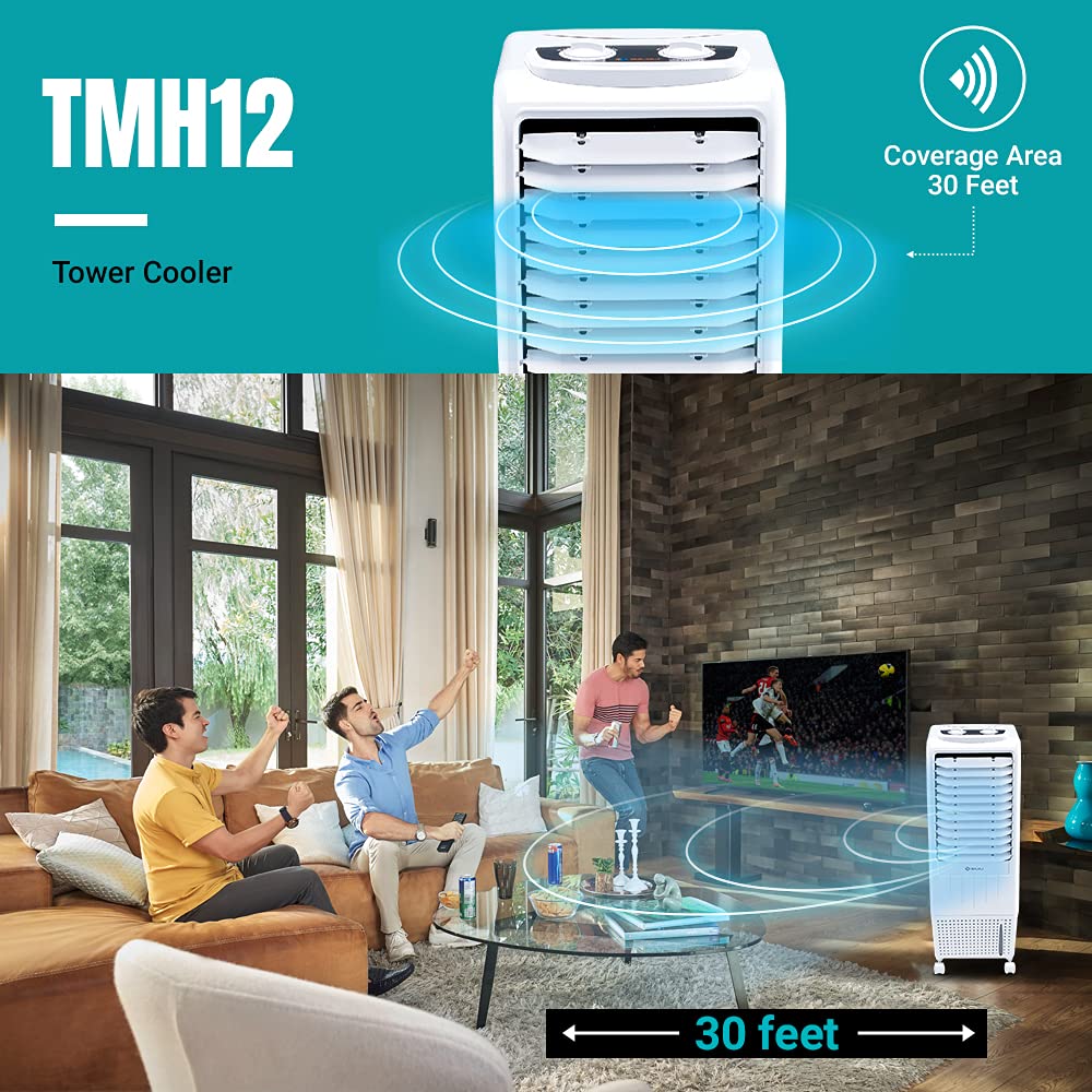 Bajaj TMH12 12-litres Tower Air Cooler (White) - for Small Room Bajaj TMH12 12-litres Tower Air Cooler (White) - for Small Room