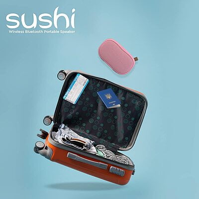 Corseca Sushi DMS2355 10 Watt 2.0 Channel Wireless Bluetooth Portable Speaker Corseca Sushi DMS2355 10 Watt 2.0 Channel Wireless Bluetooth Portable Speaker